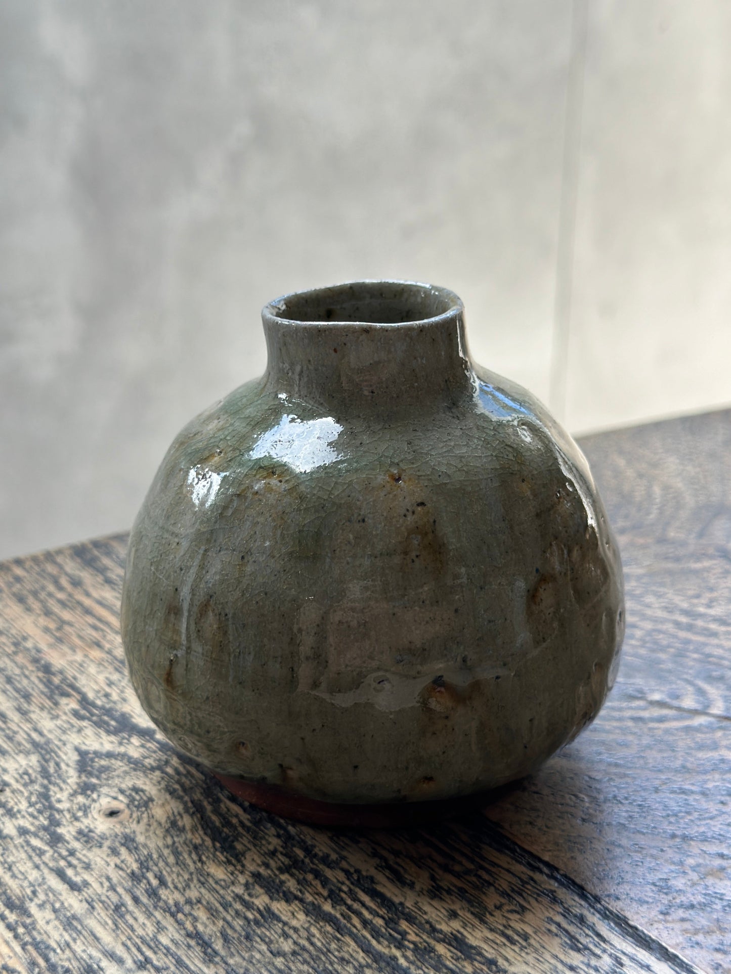 Woodfired Crackle Vase