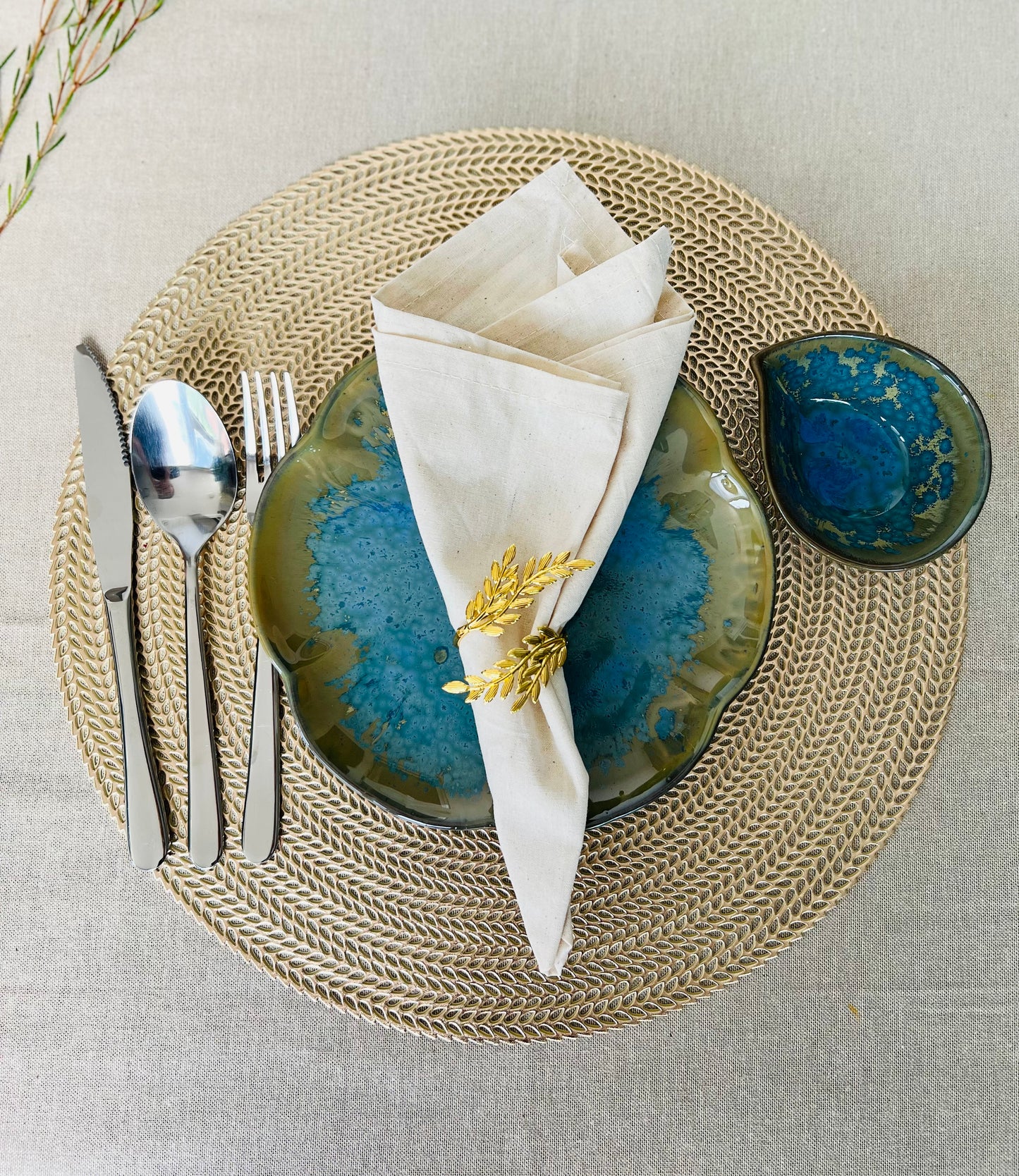 Ocean Ripple Serving Plate