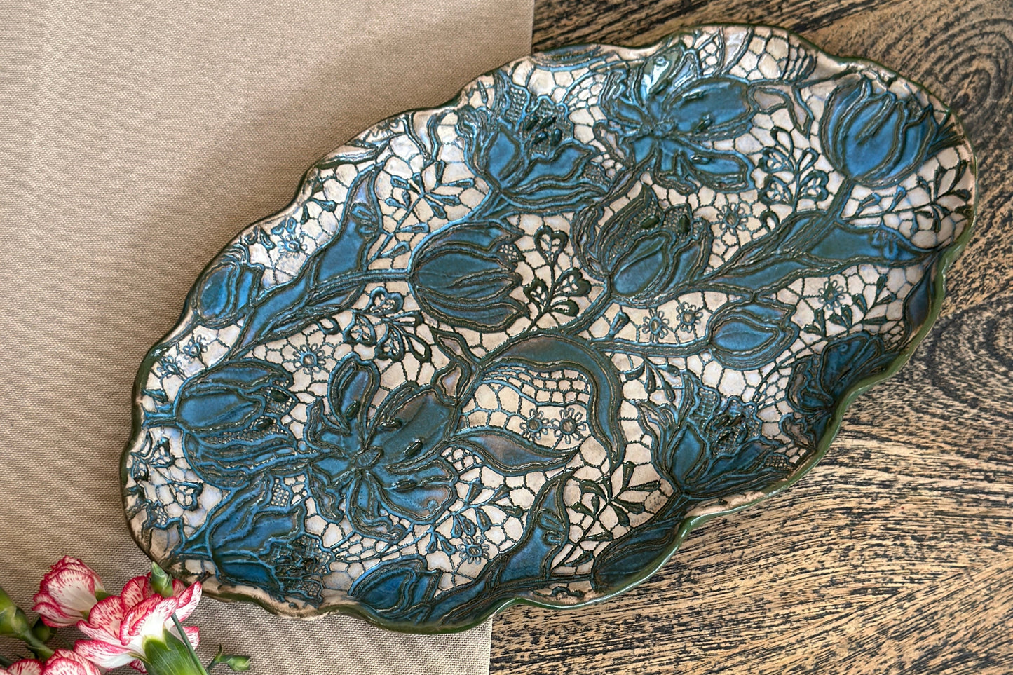 Large Oval-Shaped Platter
