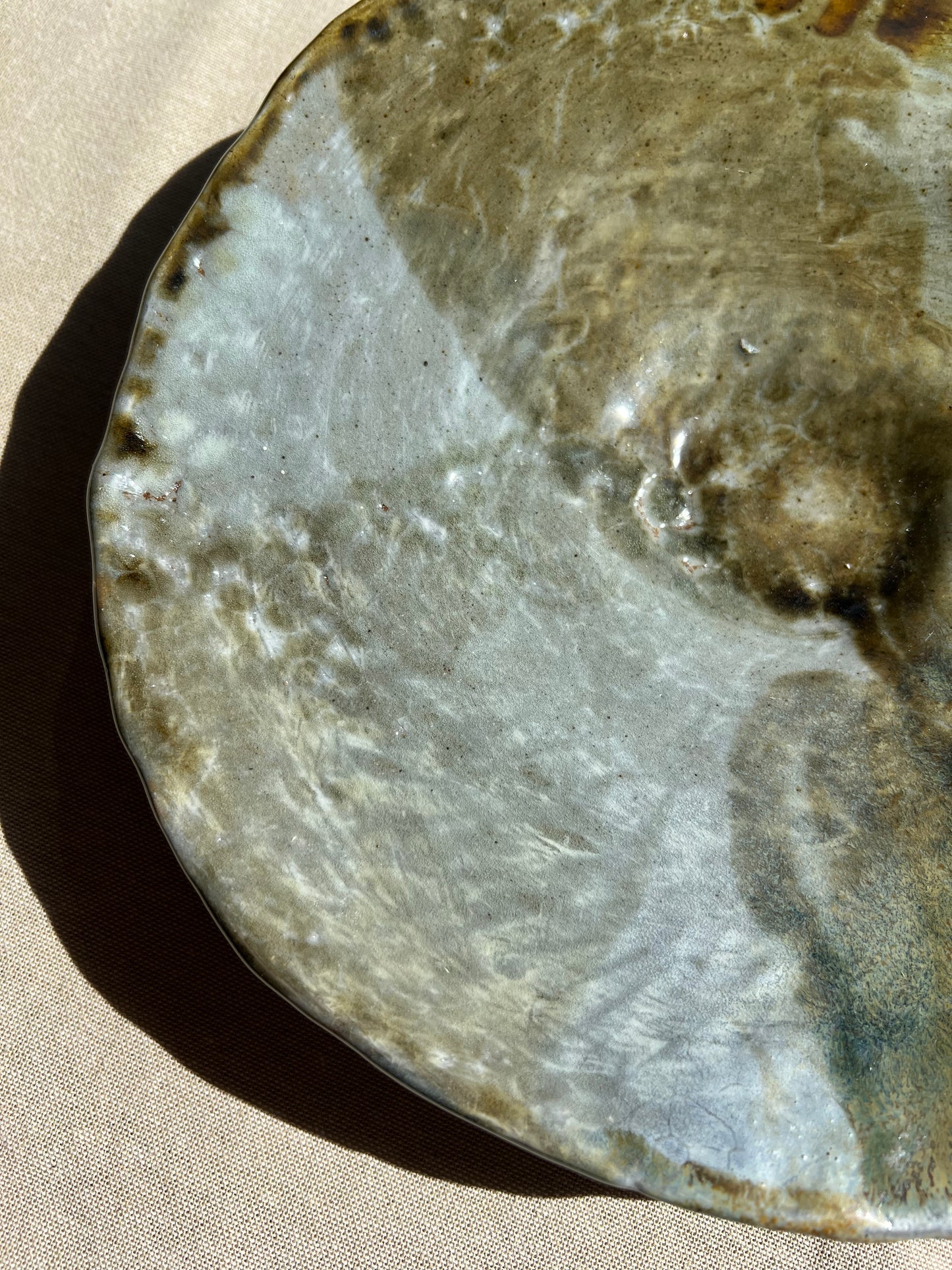 Large Woodfired Hand-Built Plate