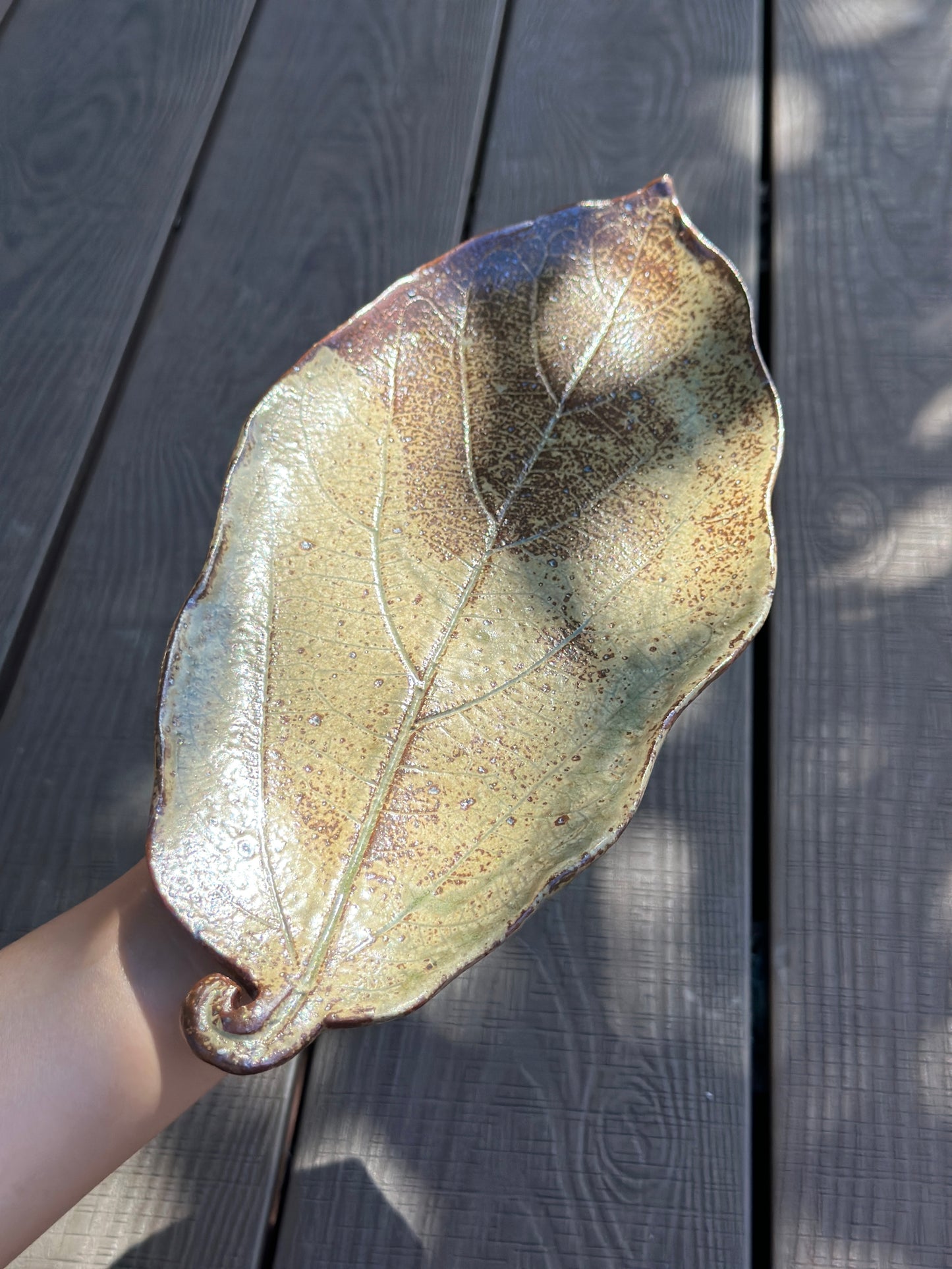 Woodfired Leave Shaped Plates