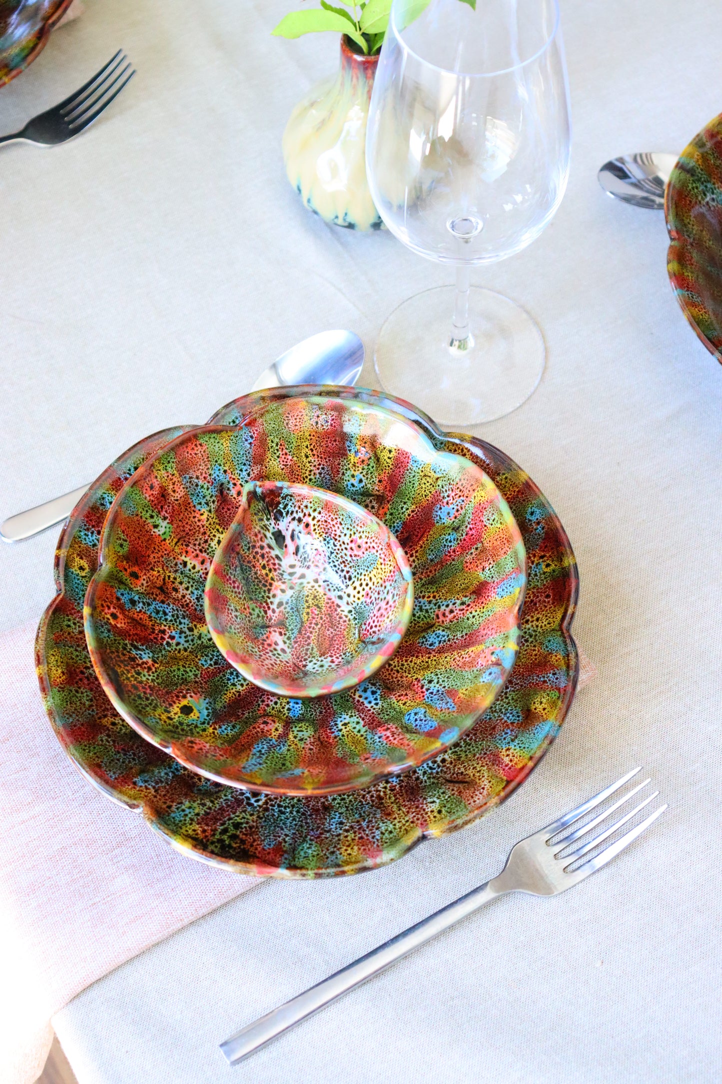 Sunset Coral Dinner Plate