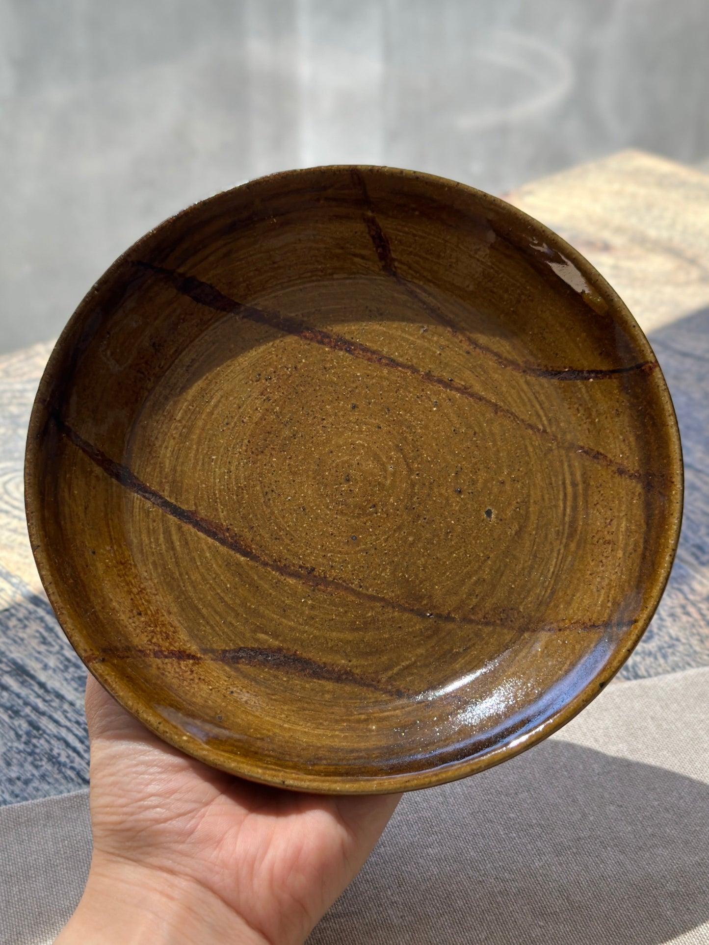 Woodfired Stripe Plate