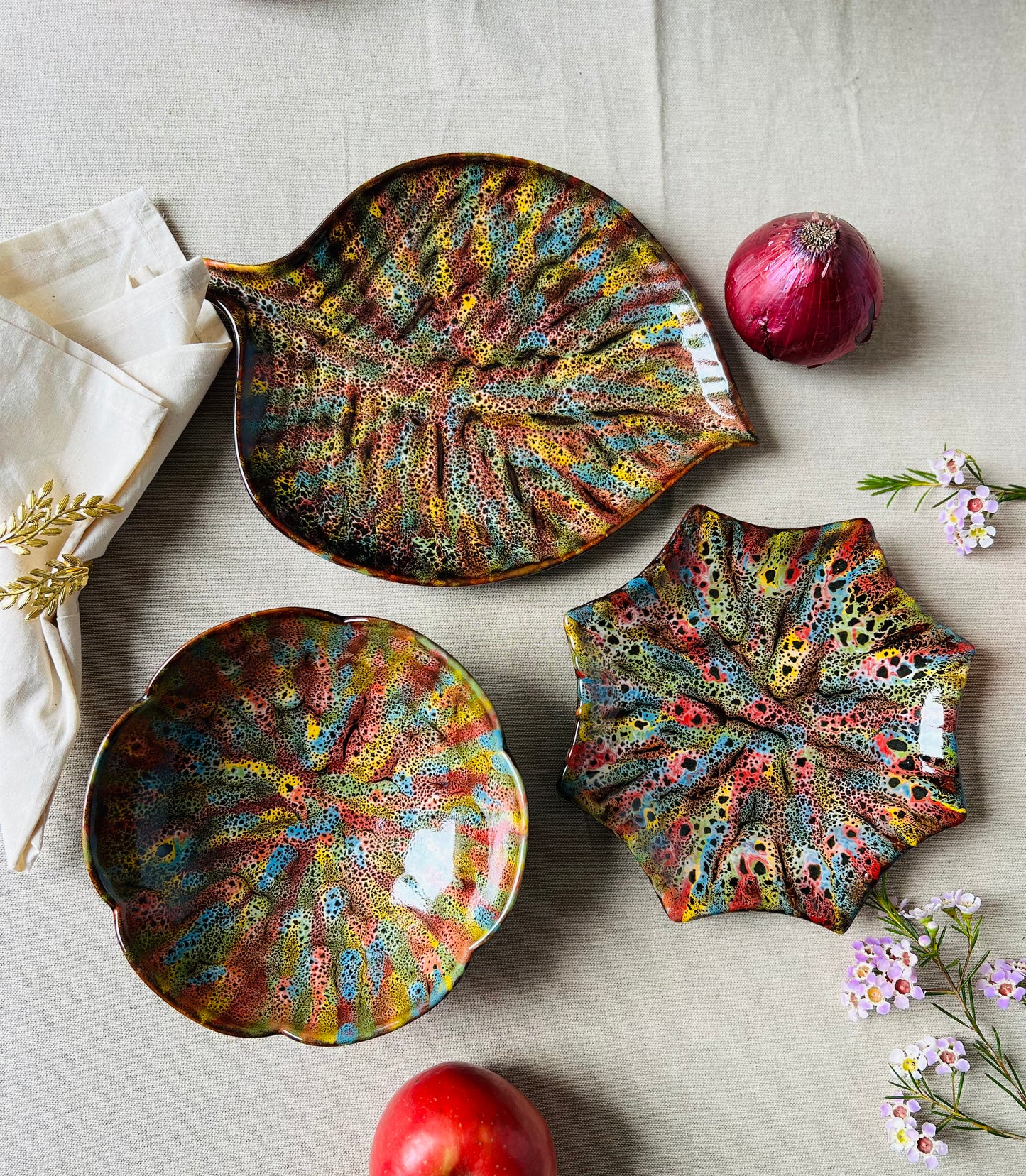 Sunset Betel Leave Plate