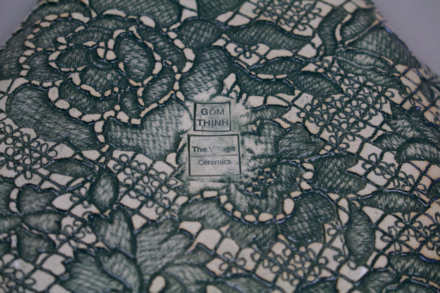 Large Oval-Shaped Rose Platter