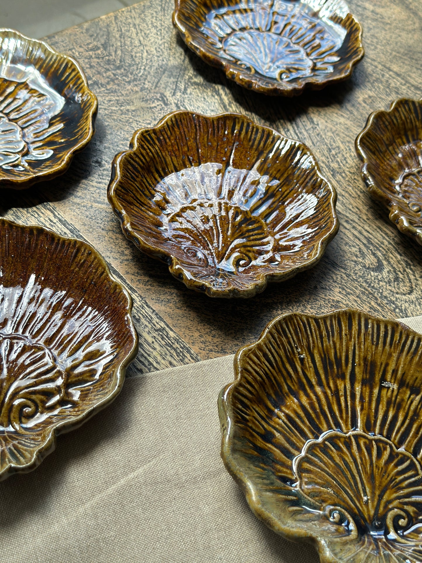 Woodfired Shell Shaped Plate