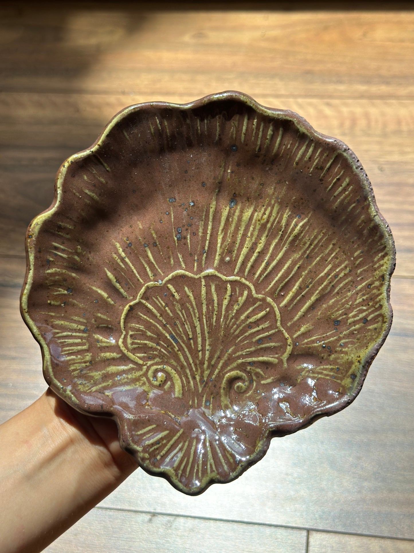 Woodfired Shell Shaped Plate