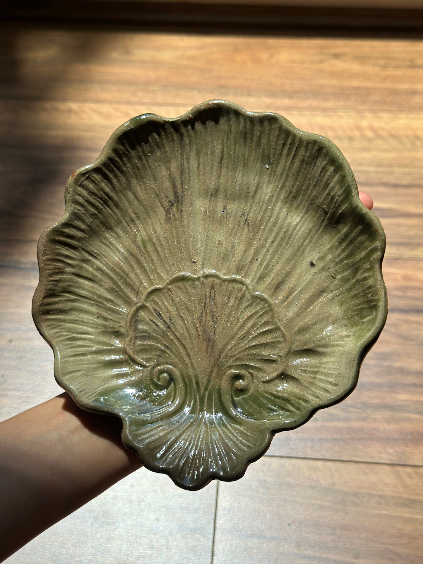 Woodfired Shell Shaped Plate