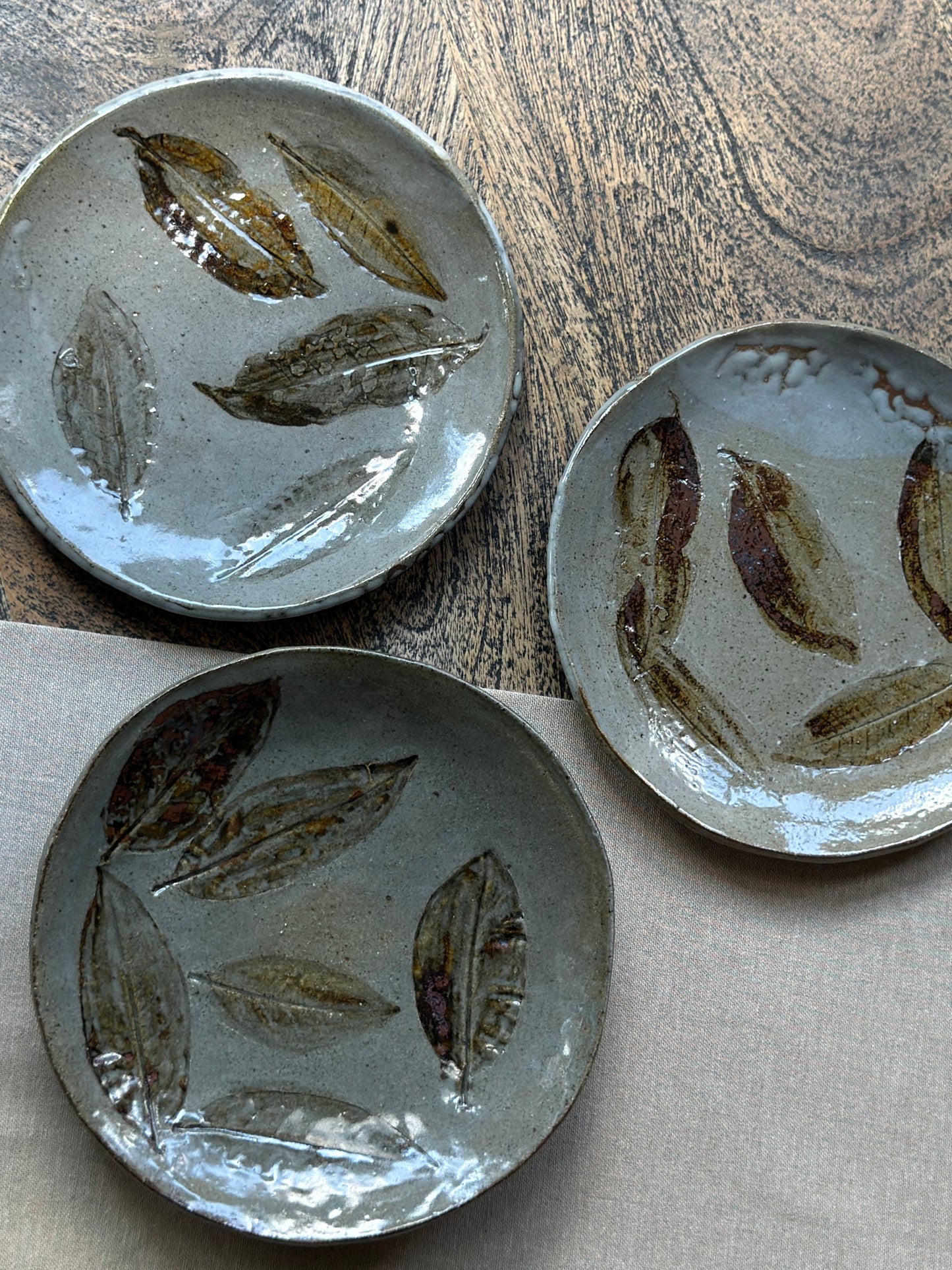 Woodfired Tea Leave Plate