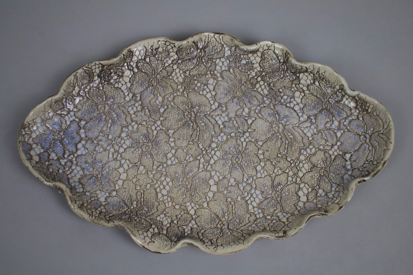 Large Oval-Shaped Cosmos Platter